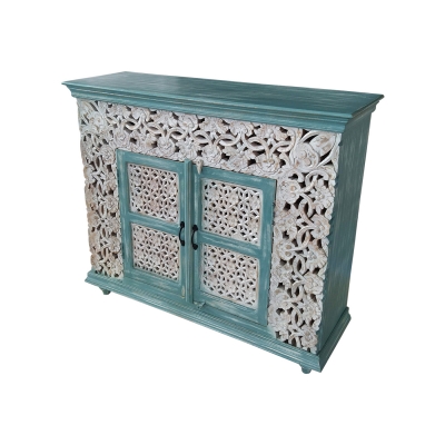 Wooden Carved Kitchen Cabinet 