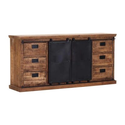 Iron & Mango Wood Sideboard