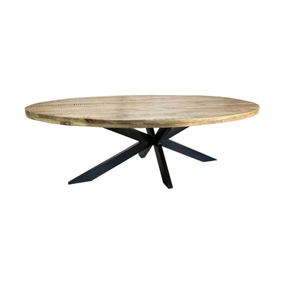 Iron & Mango Wood Dining Table